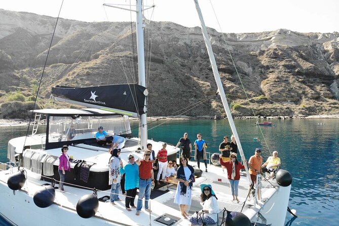 Half-Day Exclusive Catamaran Cruise in Santorini with Meal and Open Bar - Is $133.02 a fair price?