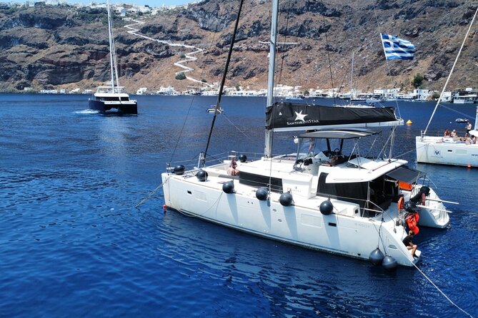 Half Day Premium Catamaran Cruise in Santorini including Oia - What the Santorini Star Sailing cruise is really like