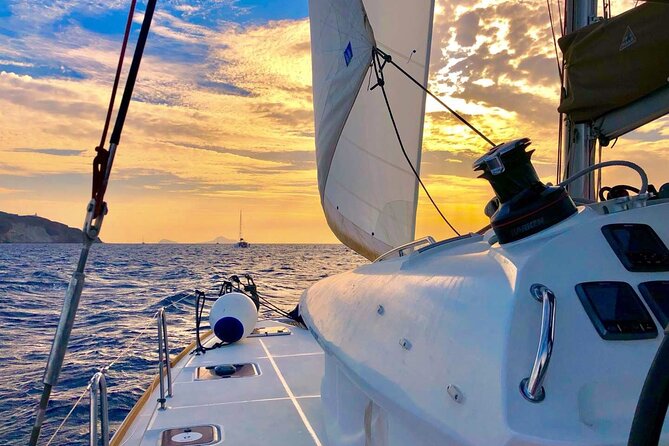 Half Day Premium Catamaran Cruise in Santorini including Oia - The volcano and warm waters