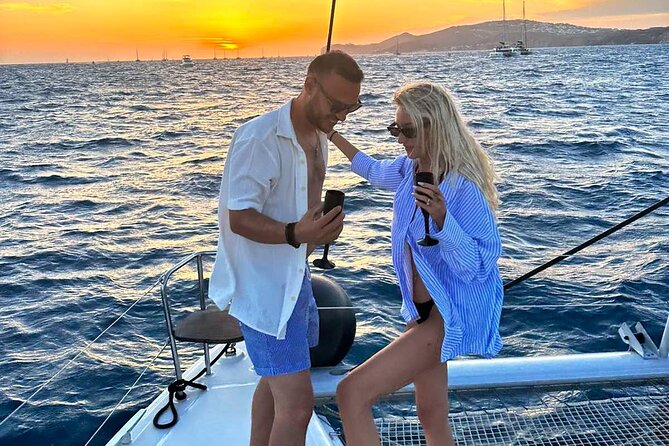 Half-Day Tailor-made Private Catamaran Cruise in Santorini - A short stop at Santorini Volcano