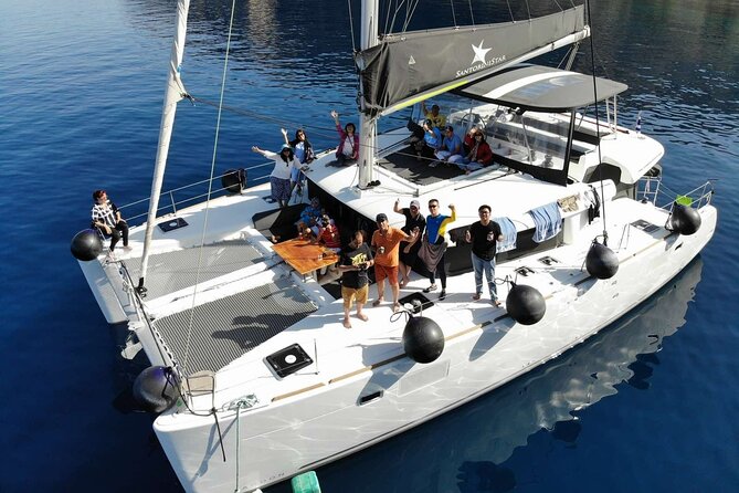 Half-Day Tailor-made Private Catamaran Cruise in Santorini - Thirassia, an island shaped by eruption