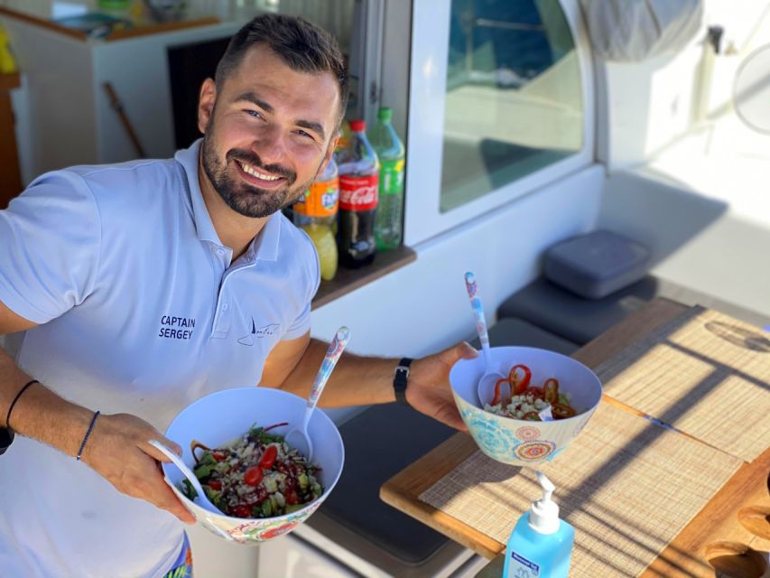 Heraklion:Dia Island Catamaran Cruise with Lunch, Water Toys - How the price compares with the experience
