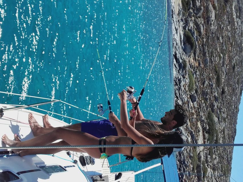 Heraklion: Sailboat Cruise to Dia Island with Drinks & Lunch - Swimming, snorkeling, fishing, and paddleboarding