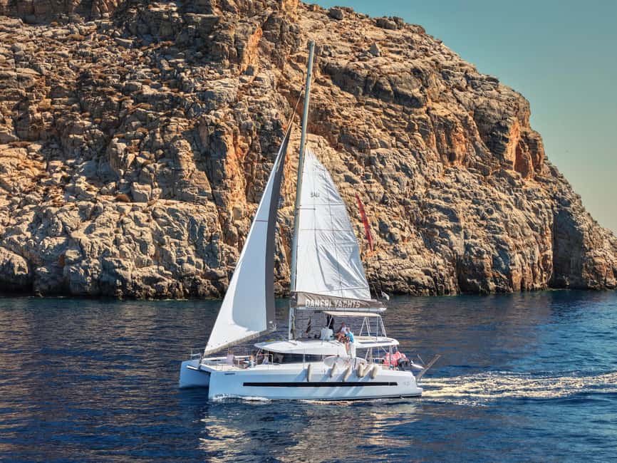 Hersonissos: Dia Catamaran Cruise with Lunch & Drinks - Key Points Before You Book
