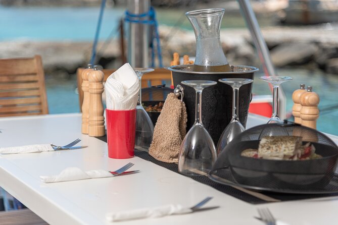 Hersonissos: Luxury Sunset Catamaran Cruise Sushi & Open Bar - How the boat feels for couples and families