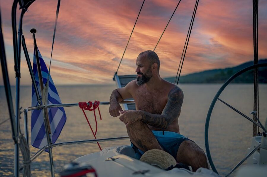 Kassandra: Private Sunset Sailing Cruise with Wine & Fruit - Swimming and snorkeling at the right time
