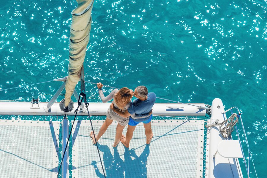 KOS: Catamaran Day Cruise – Swim, Snorkel, Food & Drinks! - Leaving Kos harbor for Pserimos