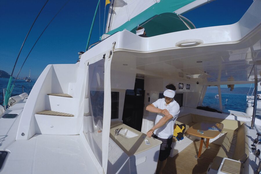 KOS: Catamaran Day Cruise – Swim, Snorkel, Food & Drinks! - How spacious is the catamaran?