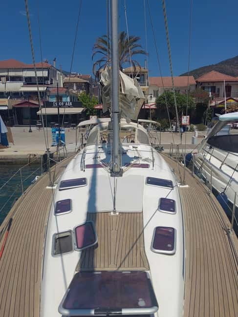 Lefkada: Private Sailboat Rental with Skipper - Breakfast, Boat Briefing, and Sailing Basics