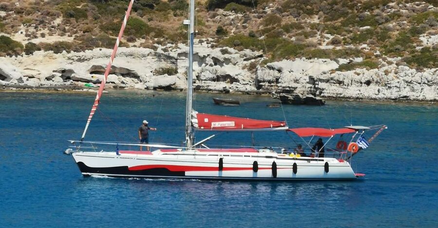 Lindos: Full-Day Private Sailing Cruise - Haraki Bay and lunch beneath Feraklon