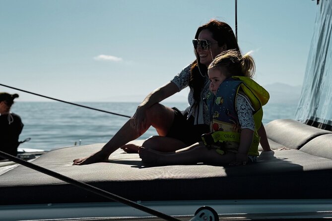 Luxury Catamaran Cruise, Dia Island –Open Bar & Lunch -Top Rated! - Sailing from Heraklion toward Dia Island