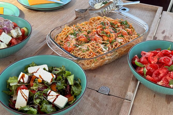 Luxury Catamaran Morning Private & Greek Gastronomy in Athens - Greek food served on the boat