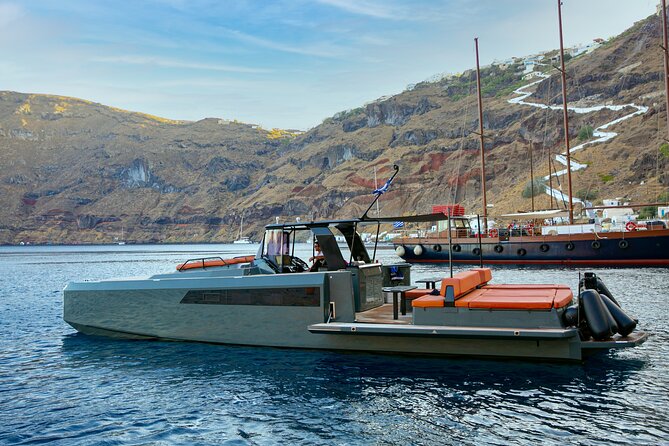 Luxury Private Power Catamaran Tour in Santorini - Thirassia, Aspronisi, and the quieter side of the caldera