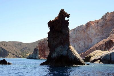 Milos caves snorkelling Catamaran Cruise in a small group