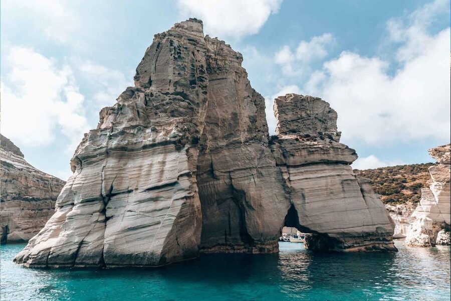 Milos: Full-Day Catamaran Cruise with Paddle Board - Wind changes the plan, and that is a good thing