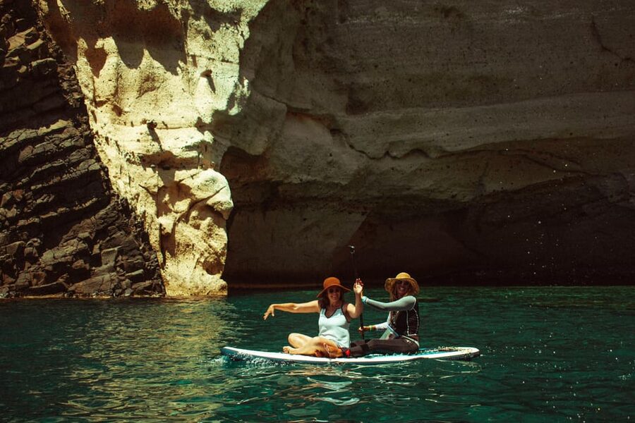 Milos: Full-Day Kleftiko Poliegos Sailboat Tour with Lunch - Poliegos and Galazia Nera