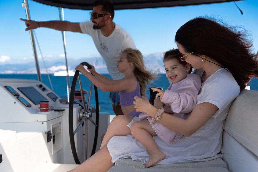 Milos: Full Day Luxury Catamaran with Full Meal & Open Bar - The Return Past Sykia Cave, Cape Vani, and Klima