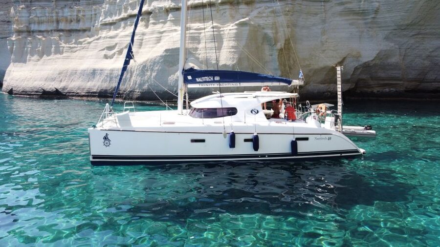Milos: Full day Milos and Poliegos Catamaran Cruise - Poliegos and the afternoon water