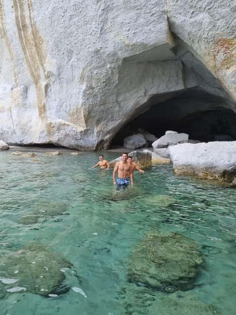 Milos: Half-day Kleftiko, Catamaran Trip | Lunch & OpenBar - Agathia Beach gives you an early swim