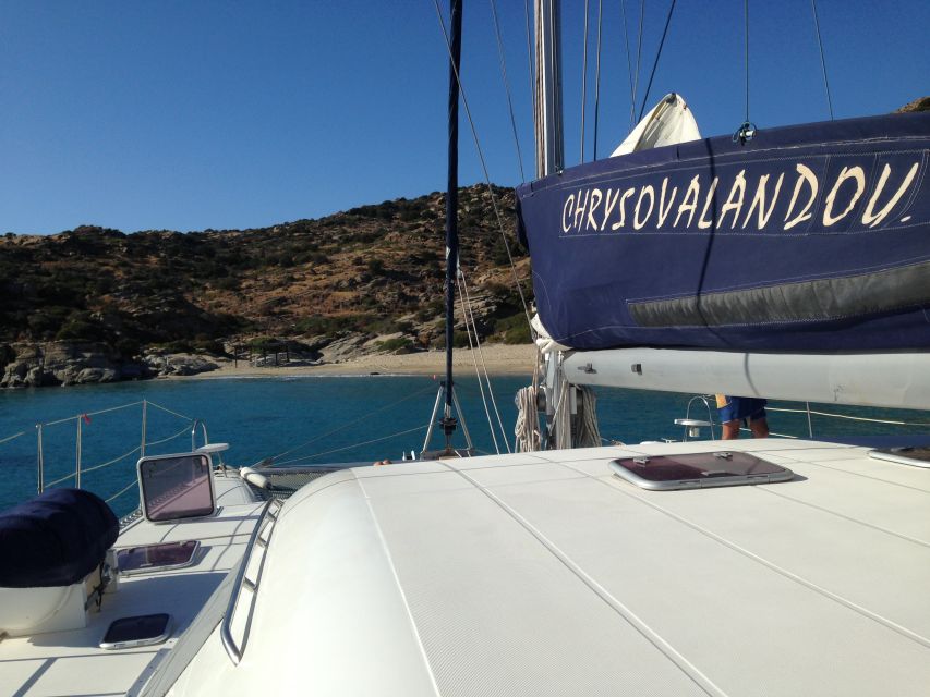 Milos: Half-Day Morning Catamaran Cruise to Kleftiko - Kalogries Bay gives you the first swim