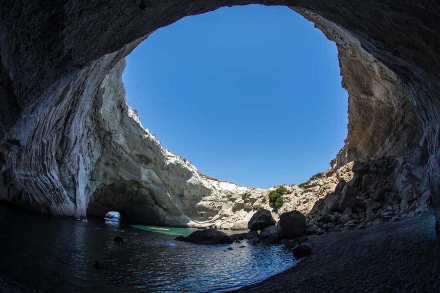 Milos: Kleftiko Half Day Catamaran Cruise with Lunch - Leaving Adamas at 10:00