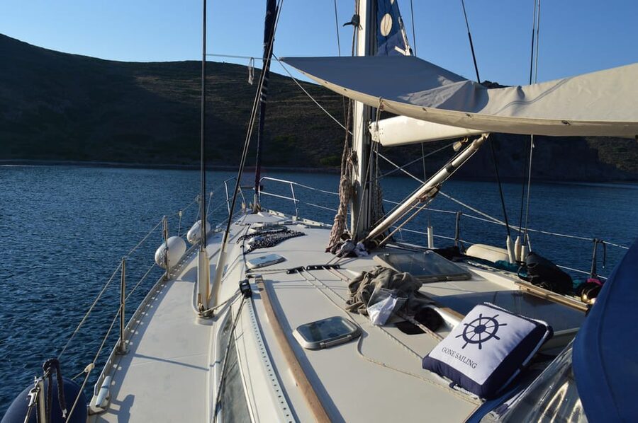Milos: Kleftiko Semi Private Sailing Cruise with Lunch - Sykia’s collapsed volcanic cave