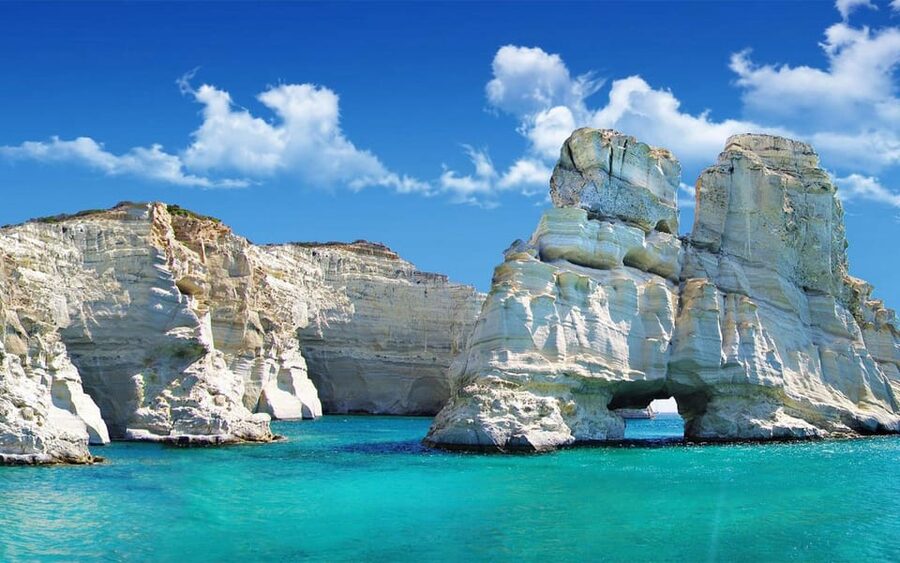 Milos: Kleftiko Sunset Catamaran Cruise with Meal & Drinks - Two hours around Kleftiko