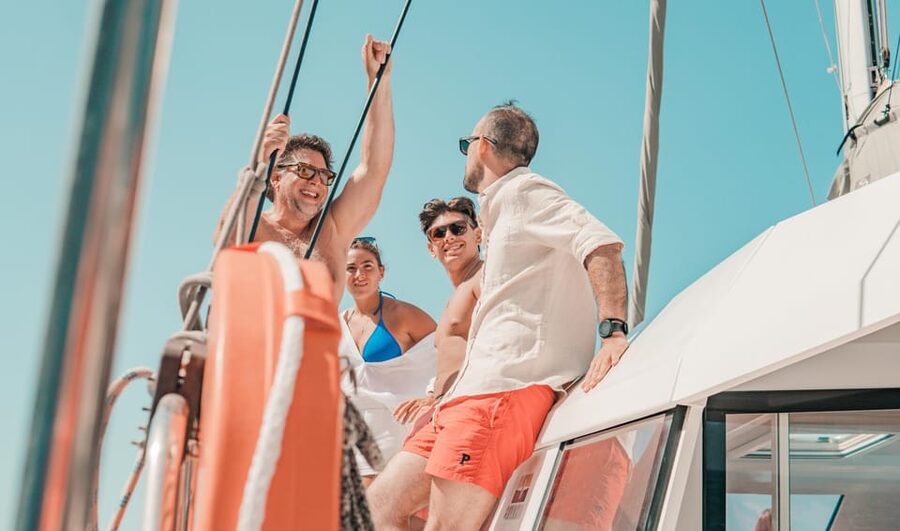 Milos: Kleftiko Sunset Catamaran Cruise with Meal & Drinks - Lunch, drinks, and the boat itself