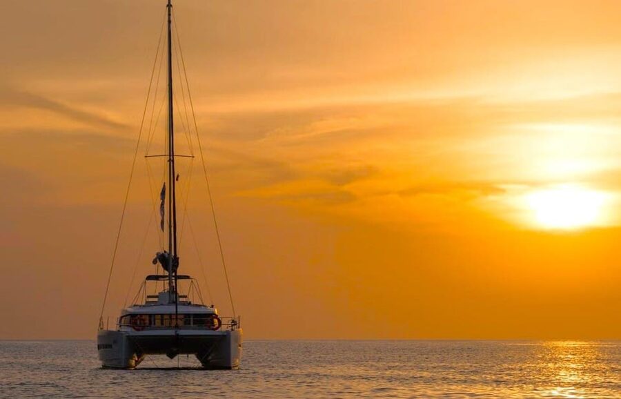 Milos: Kleftiko Sunset Catamaran Cruise with Meal & Drinks - Starting at Adamantas Port