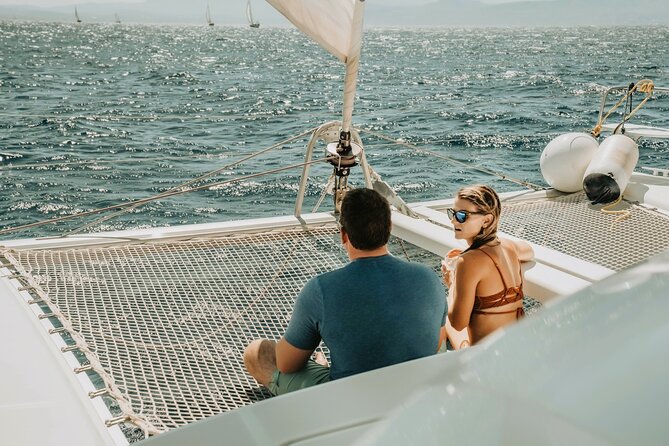 Milos Luxury Catamaran Cruise to Kleftiko Bay with Lunch - A Mediterranean lunch with several main dishes