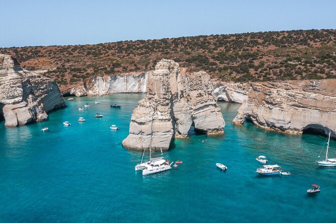 Milos Private Full Day Catamaran Cruise with Lunch and Drinks - Kleftiko, the Main Scenic Stop