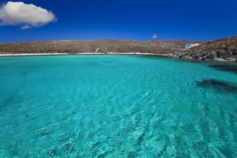 Mykonos Catamaran Delos Rhenia semi private cruise - The short sail to Rhenia