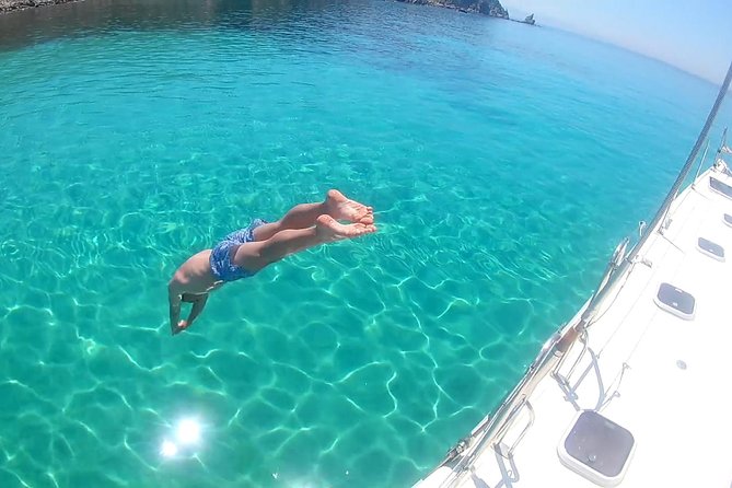 Mykonos Catamaran Full Day Private Cruise, 8-flavor Meal & Drinks - Rhenia’s Quiet Cove and the First Swim