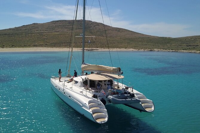 Mykonos Catamaran Premium Day-Sunset Tours 8-flavor Meal & Drinks - What happens when the wind changes the plan