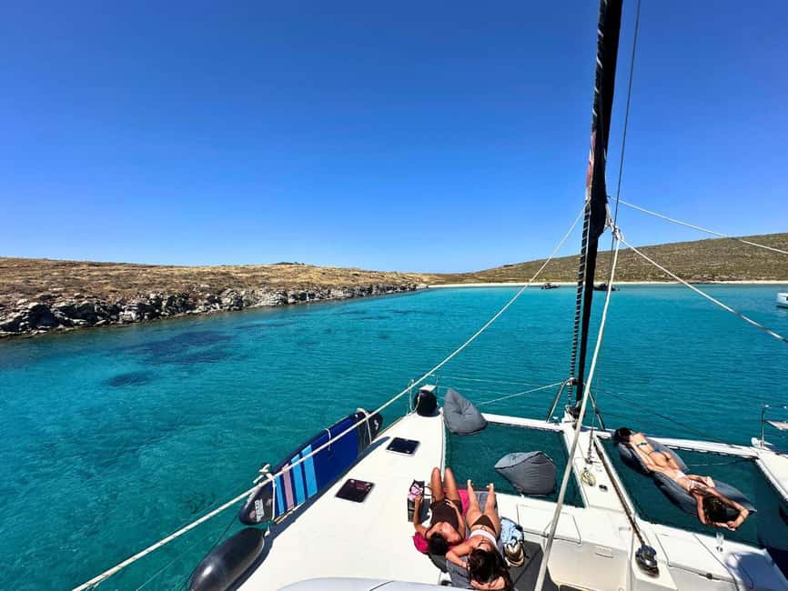 Mykonos Cruise: Prosecco, BBQ, Sailing Demo & Delos Stop - The sailing demo lets you do more than sit back