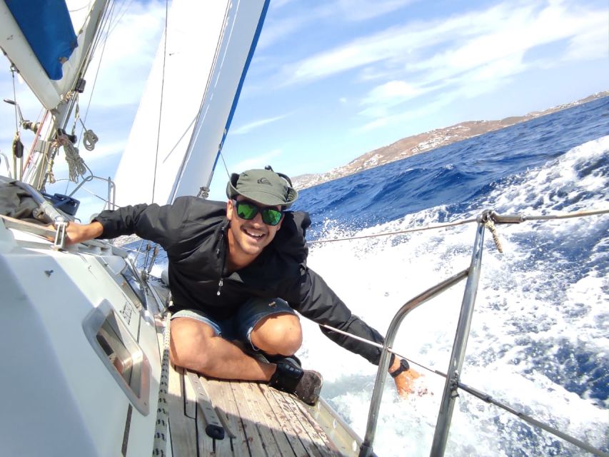 Mykonos: Delos and Rhenia Full-Day Sailing Cruise with Meal - From Mykonos New Port to the Open Aegean