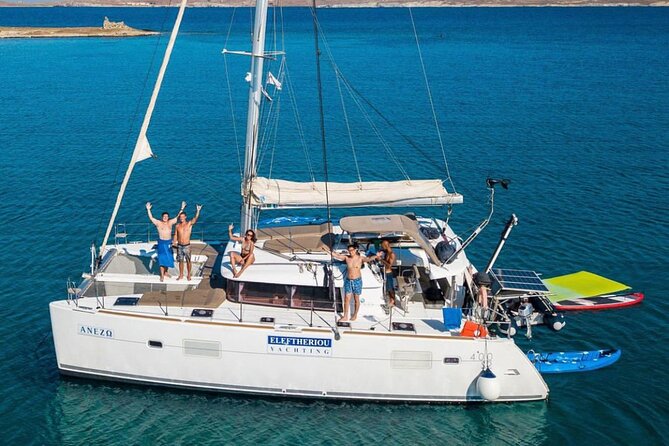 mykonos eleftheriou yachting Private tour mykonos delos renia - Rinia Island brings the quieter water stops