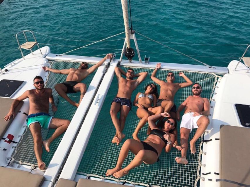 Mykonos: Full-Day Catamaran Cruise with Fresh Lunch - Psarou, Platys Gialos, and the Famous Beach Scene