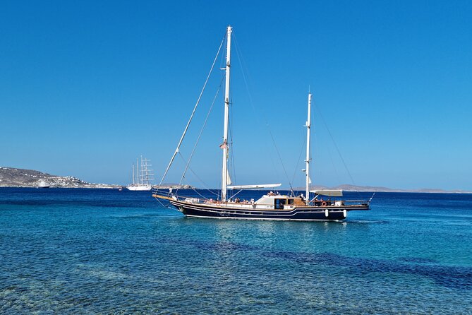 Mykonos Sail Cruise to Rhenia, Guided Tour of Delos, Lunch&Drinks - Lunch, wine, and a shared table
