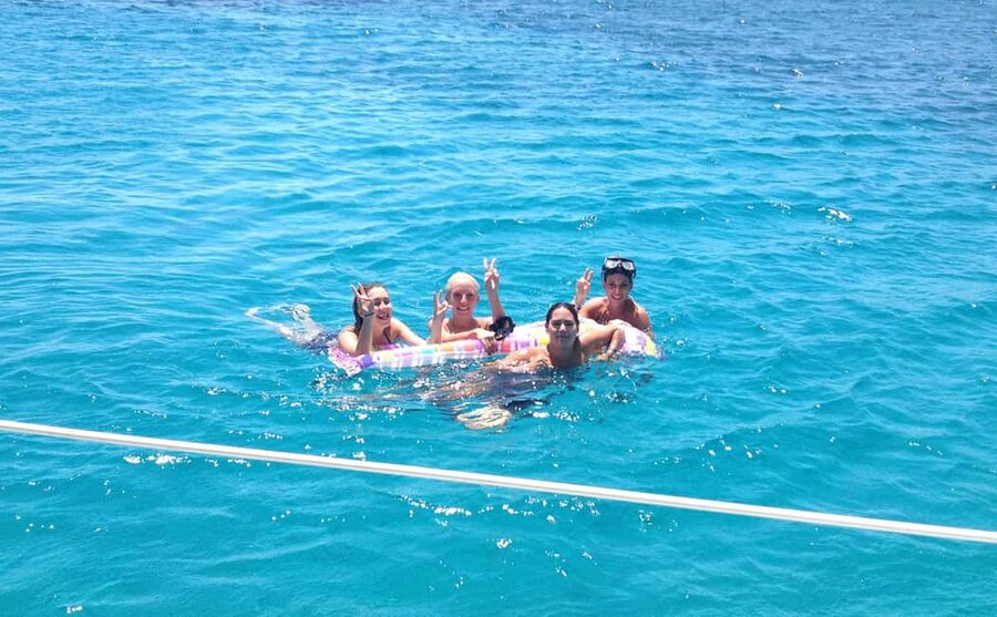 Mykonos: Sunset Sail Cruise to Rhenia, Beach Hopping, Dinner - Arriving at the yacht and getting settled