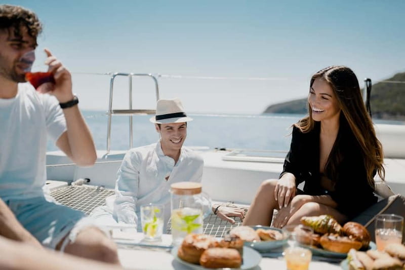 Nafplio: Catamaran Cruise with Meal and Drinks - A sunset cruise with room to breathe