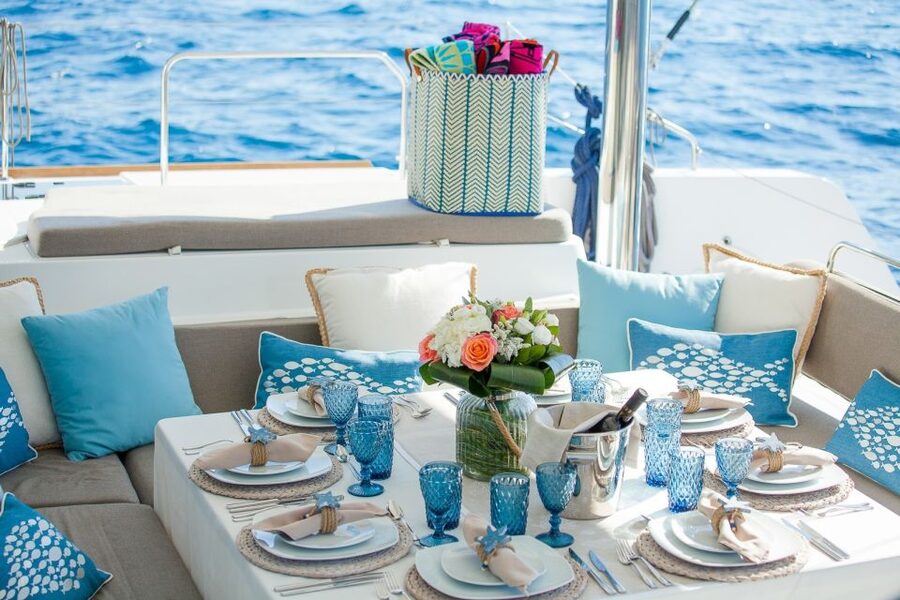 Naxos: Catamaran Cruise with Lunch & Drinks - Lunch on board, with moussaka and local wine