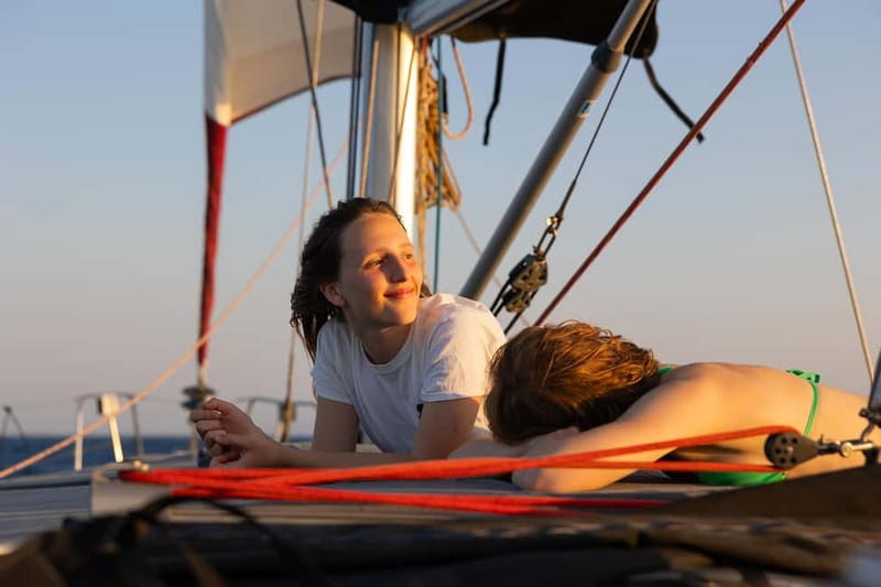 Naxos: Private Sunset Sailing Cruise on a 51-Foot Monohull - Setting sail from Naxos in the late afternoon