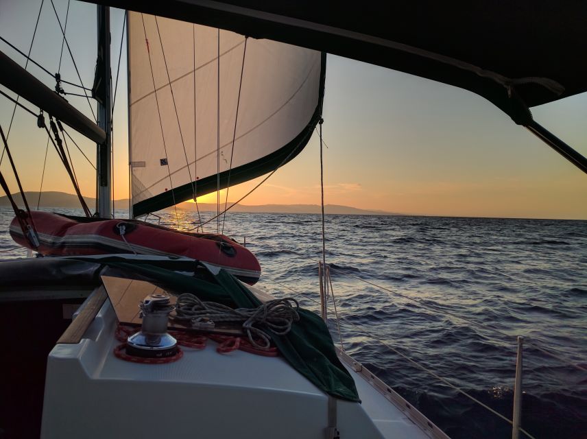 Neos Marmaras: Sunset West Sithonia Islets Sailboat Tour - Sunset from the Aegean