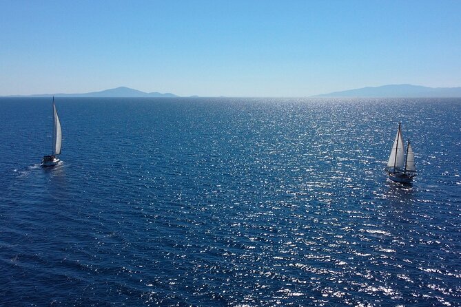 One Full Day of True Sailing to South Naxos & Koufonisi SY AGERAS - Lunch, drinks, and what is included