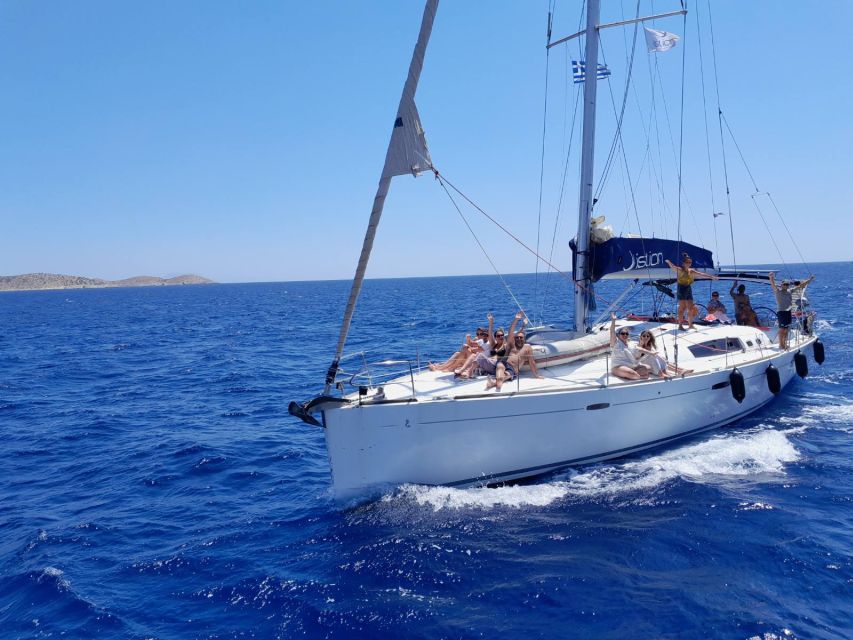 Paros: Full-Day Sailing Yacht Cruise - Leaving Piso Livadi for a full day at sea