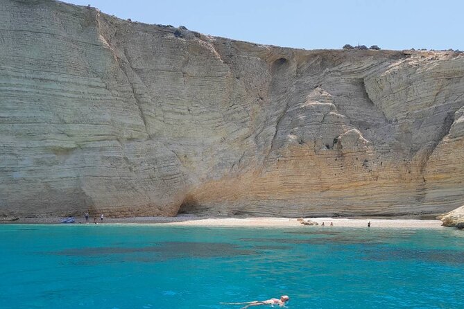 Paros Semi private Full day Sailing cruise - Rina’s Cave and the first swim