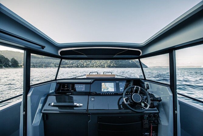 Private 5-Hour Cruise on Brand-New 2023 Motor Yacht in Mykonos (Voreus) - Two hours at Elia make the price easier to judge
