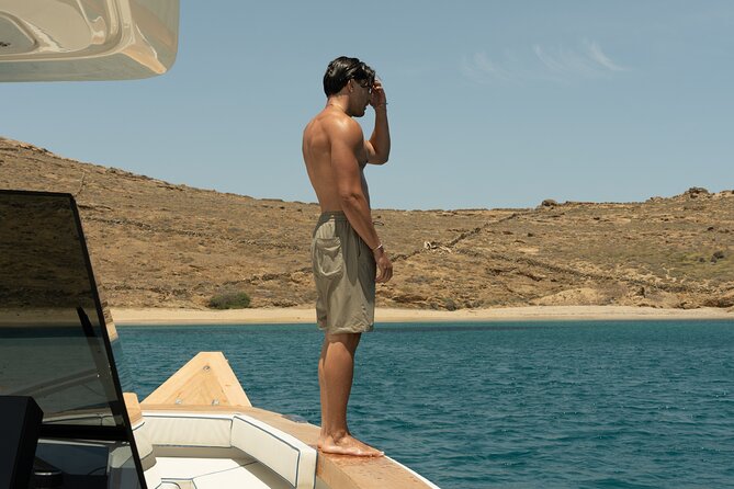 Private 5-Hour Cruise on Ultra Luxury Brand-New Yacht in Mykonos (Nevma) - Paradise Beach from the Water
