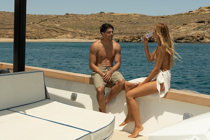 Private 5-Hour Cruise on Ultra Luxury Brand-New Yacht in Mykonos (Nevma) - Two Hours at Elia Beach